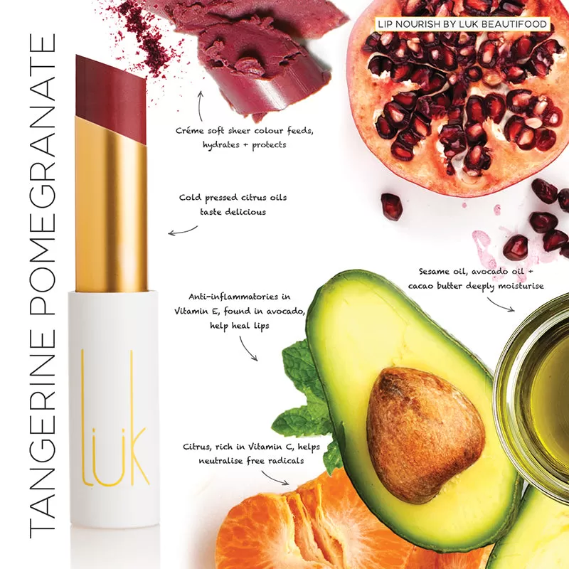 Tangerine Pomegranate Lip Nourish - 100% Natural