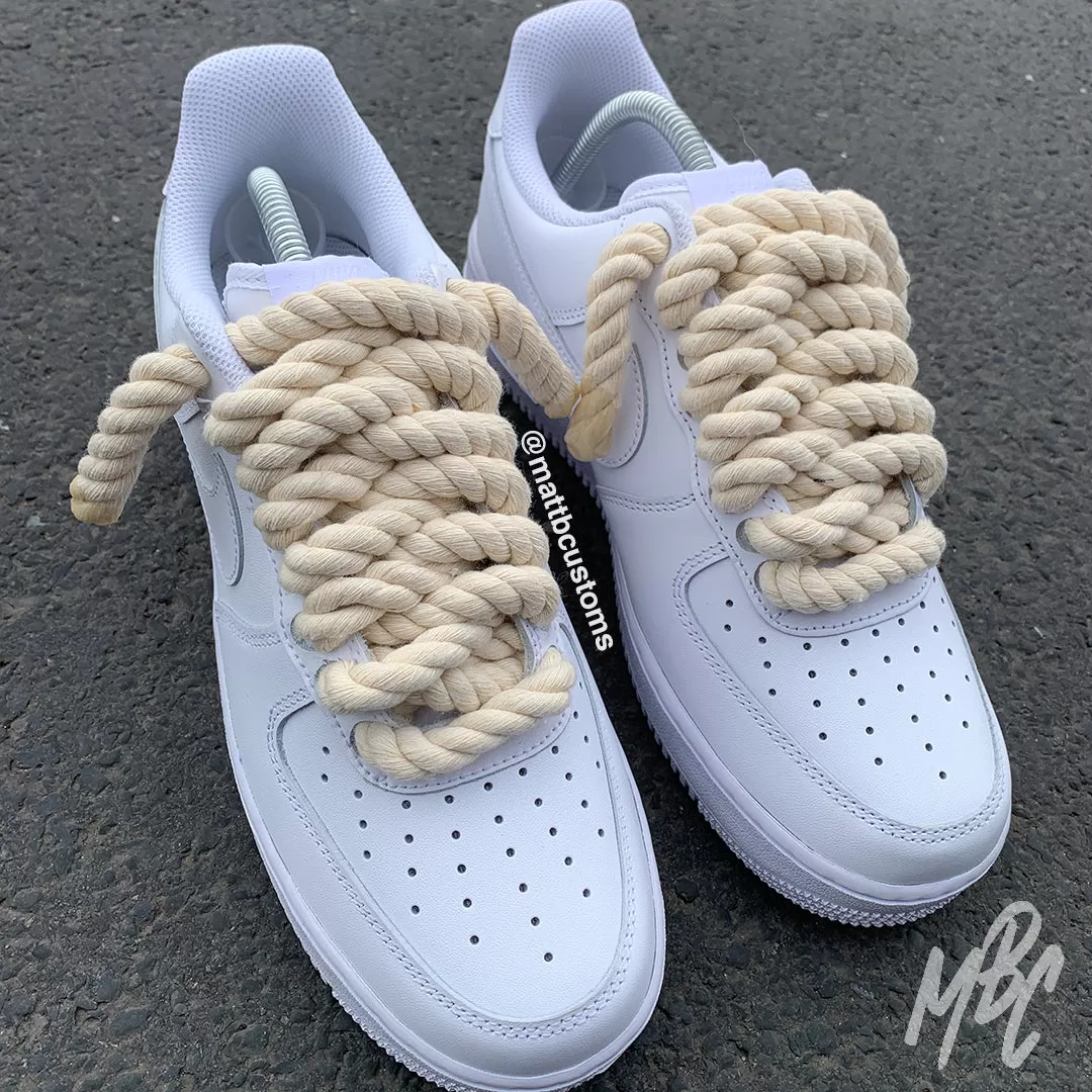 Thicc Laces - White Air Force 1 Custom