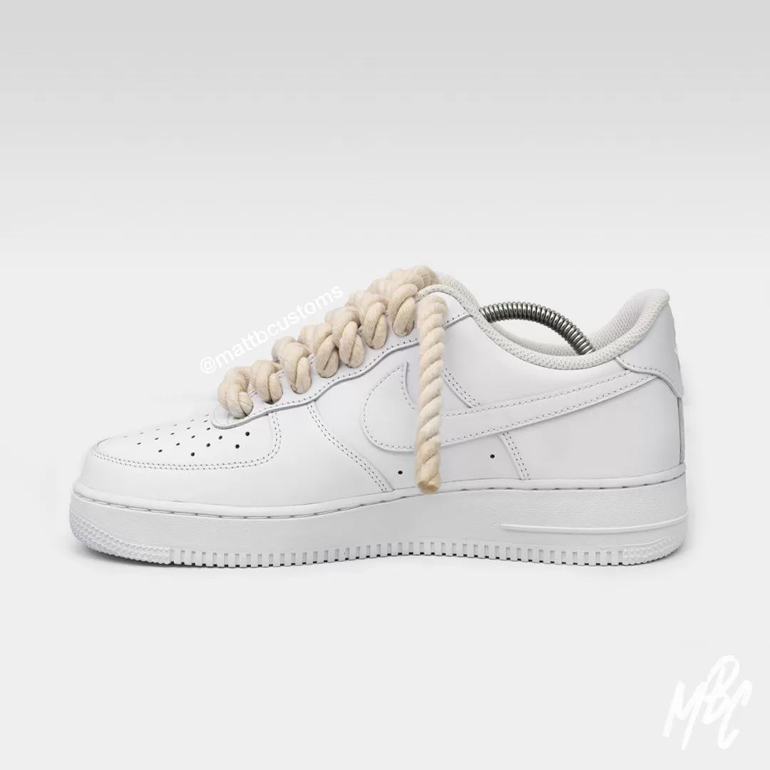 Thicc Laces - White Air Force 1 Custom