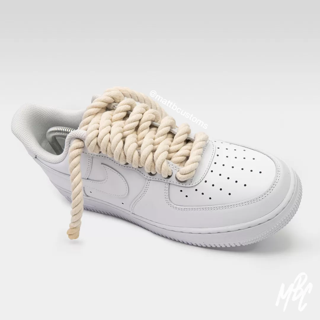 Thicc Laces - White Air Force 1 Custom