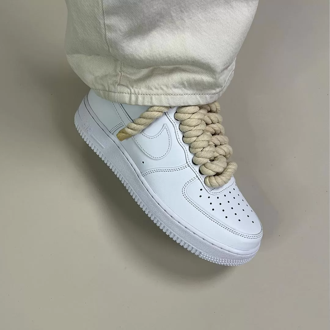 Thicc Laces - White Air Force 1 Custom