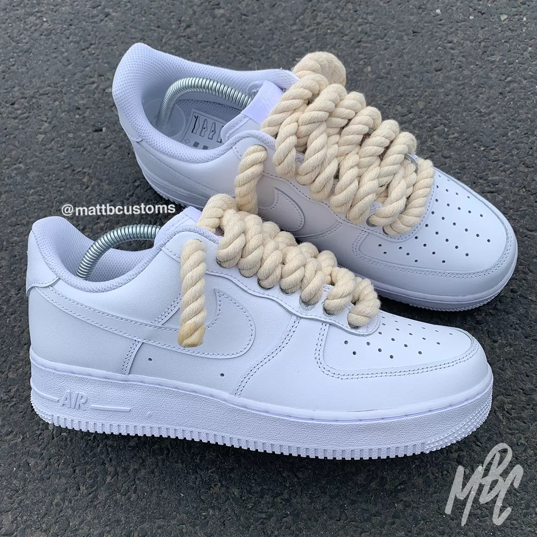 Thicc Laces - White Air Force 1 Custom