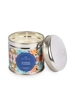 Tin Floral Fusion Candle