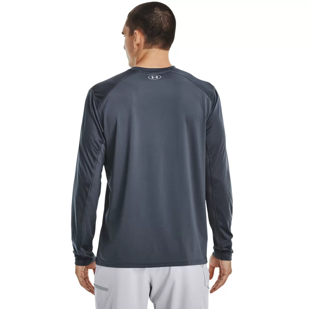 'Under Armour' Men's Drift Tide Knit Crewneck - Downpour Grey