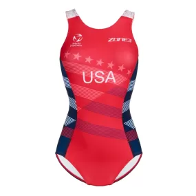 USA Triathlon Elite Open Back Swim Costume