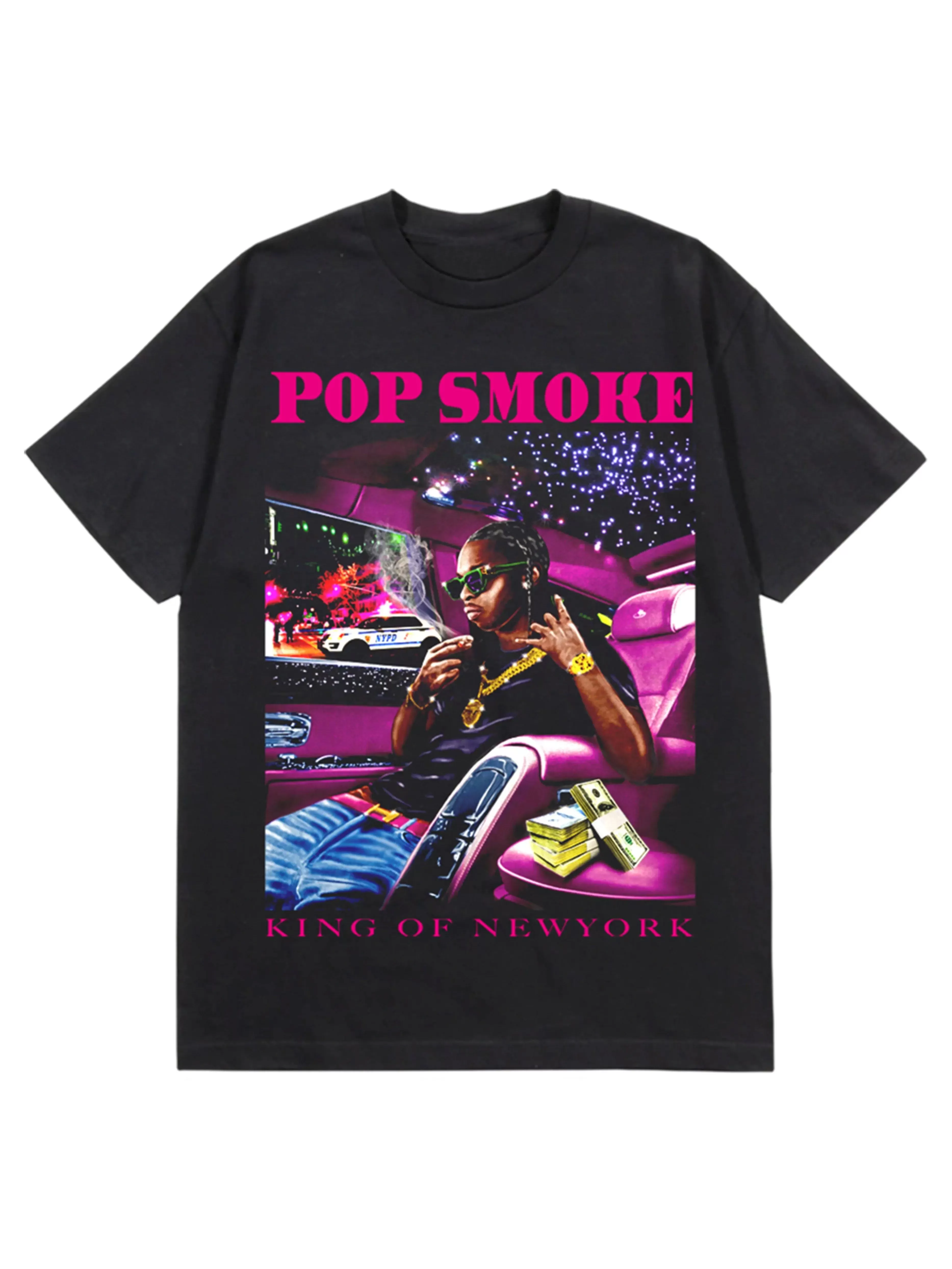 Vlone x Pop Smoke King of New York Tee Black