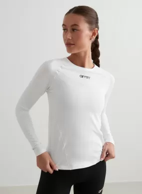 White Soft Basic Long Sleeve