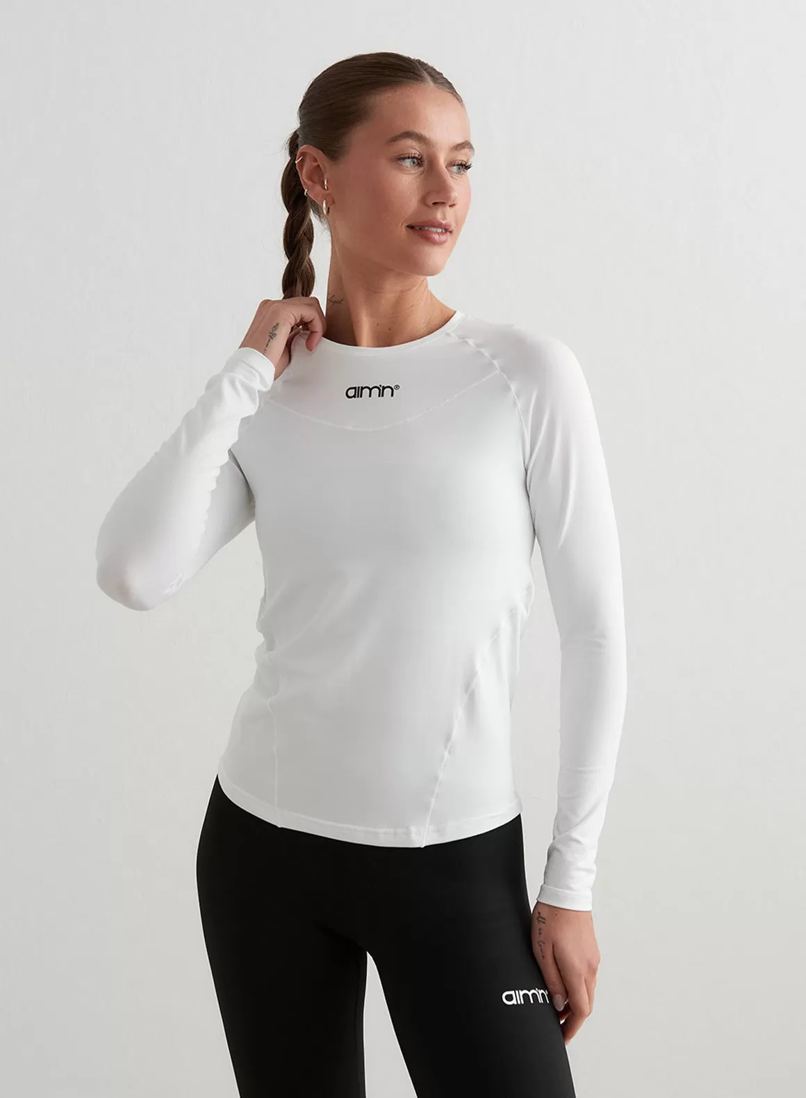 White Soft Basic Long Sleeve