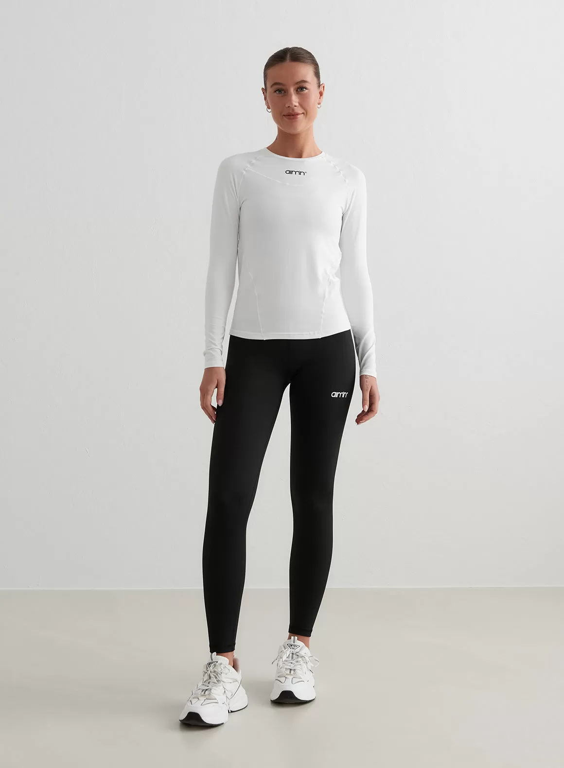 White Soft Basic Long Sleeve