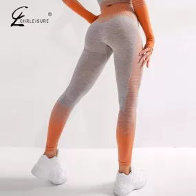 Women Sexy Push Up High Waist Leggings Gym Activewear Seamless Legging Knitting Workout Femme Jegging