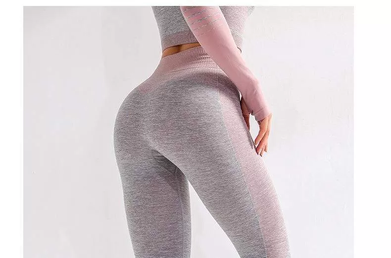 Women Sexy Push Up High Waist Leggings Gym Activewear Seamless Legging Knitting Workout Femme Jegging