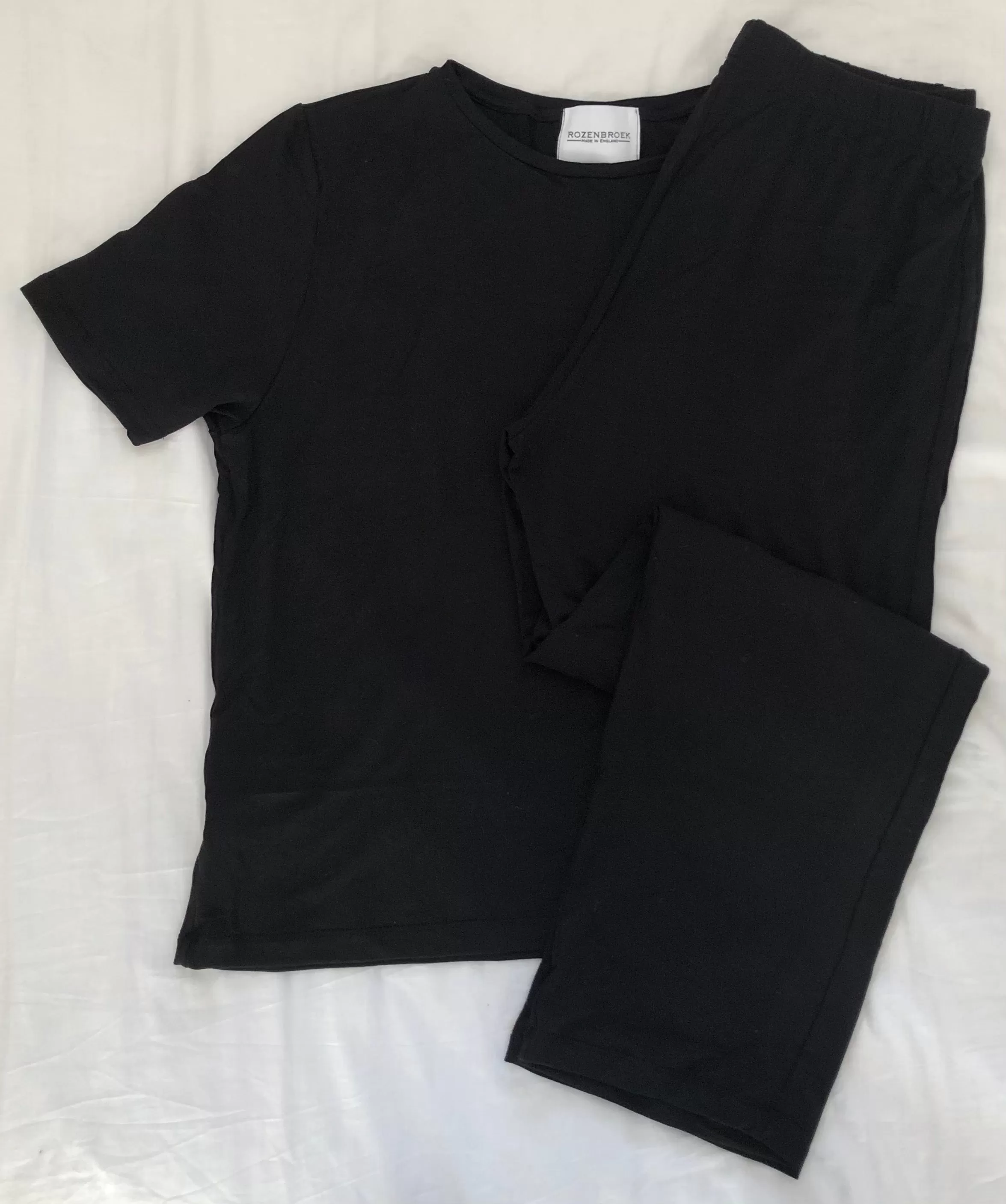 Women's black pants & t-shirt set